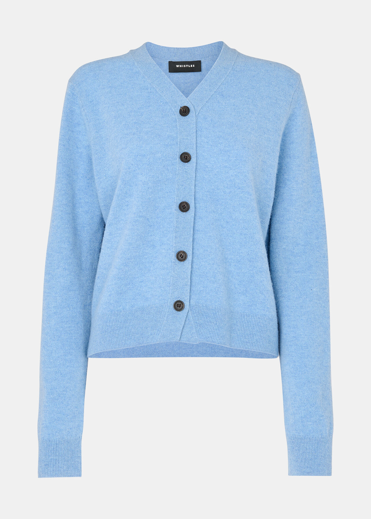 Button Front V Neck Cardigan