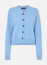 Button Front V Neck Cardigan