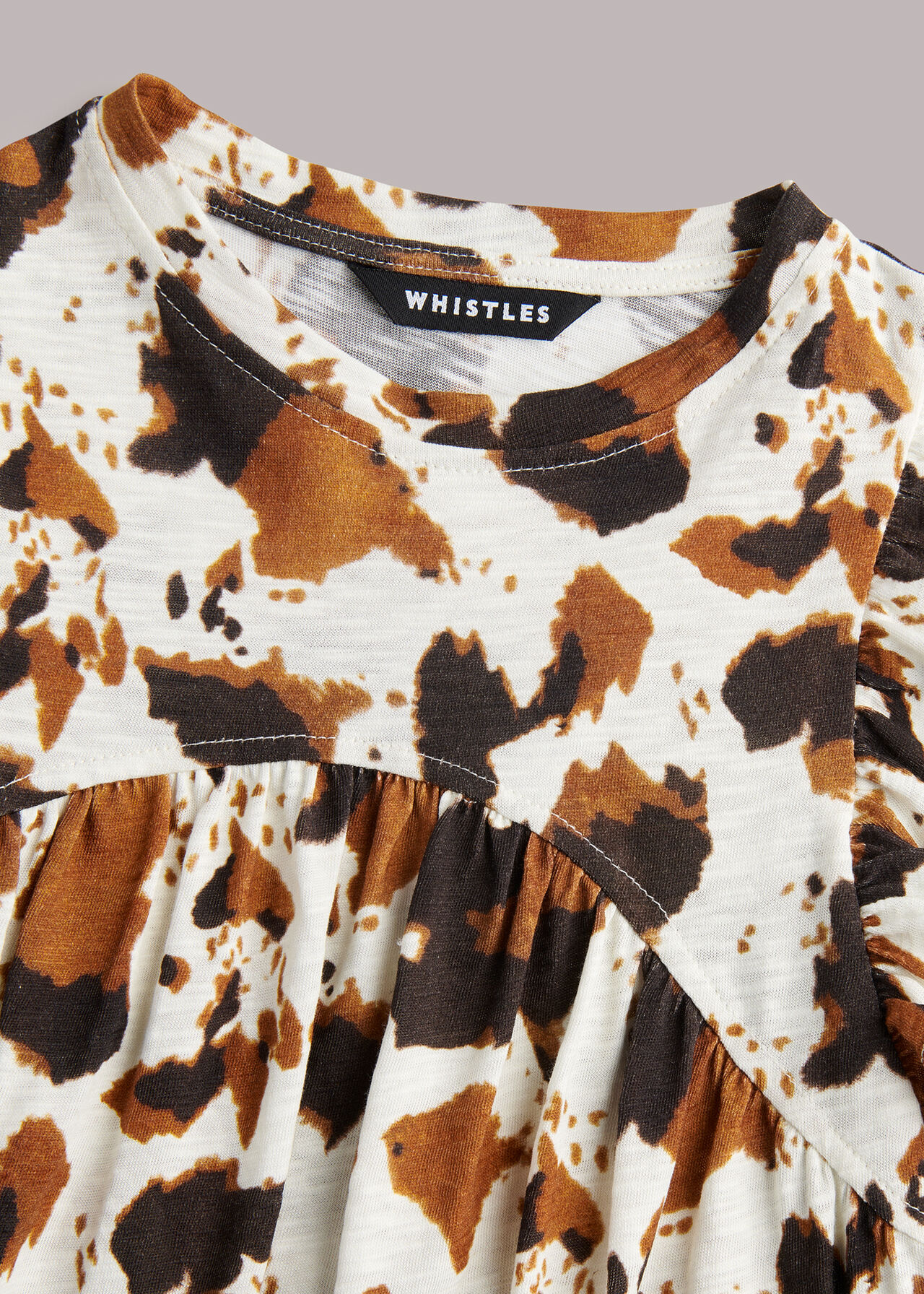 Cow Print Piper Jersey Dress