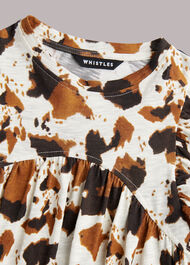 Cow Print Piper Jersey Dress
