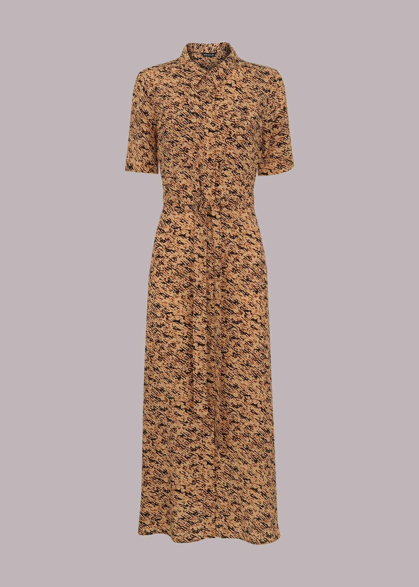 Multicolour Bark Print Shirt Dress WHISTLES Whistles