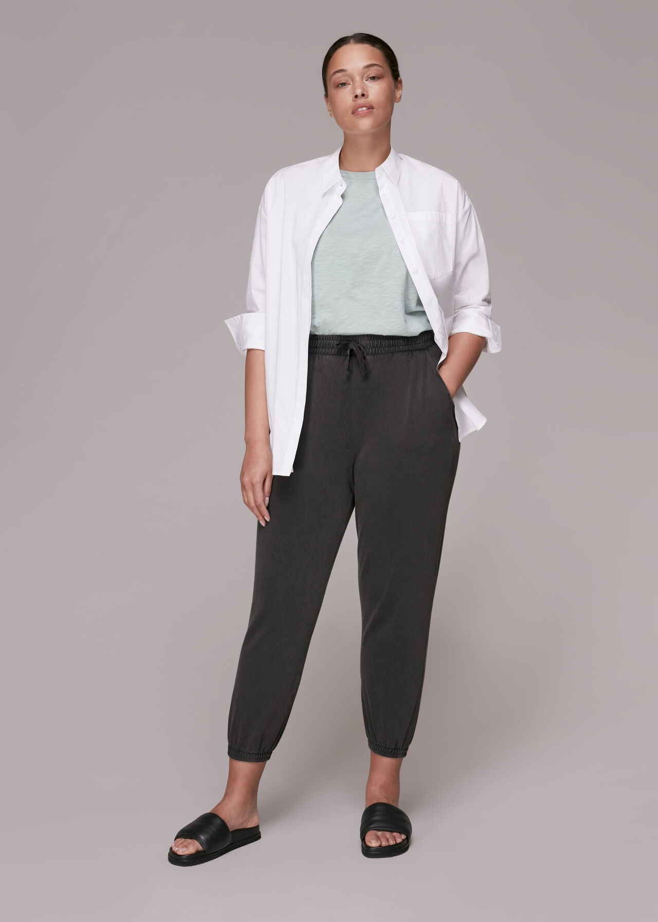 Cropped Washed Jogger