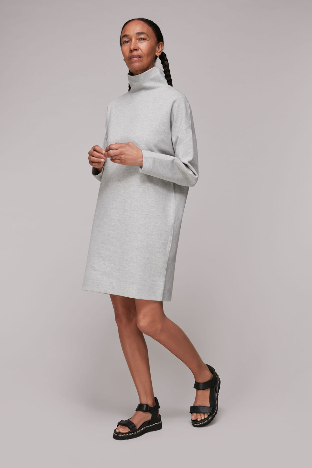 Funnel Neck Sweat Dress