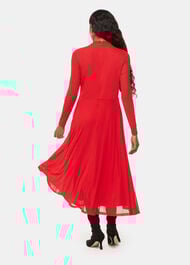 Petite Arabella Ruched Mesh Dress