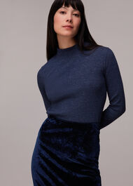 Mia Crushed Velvet Skirt