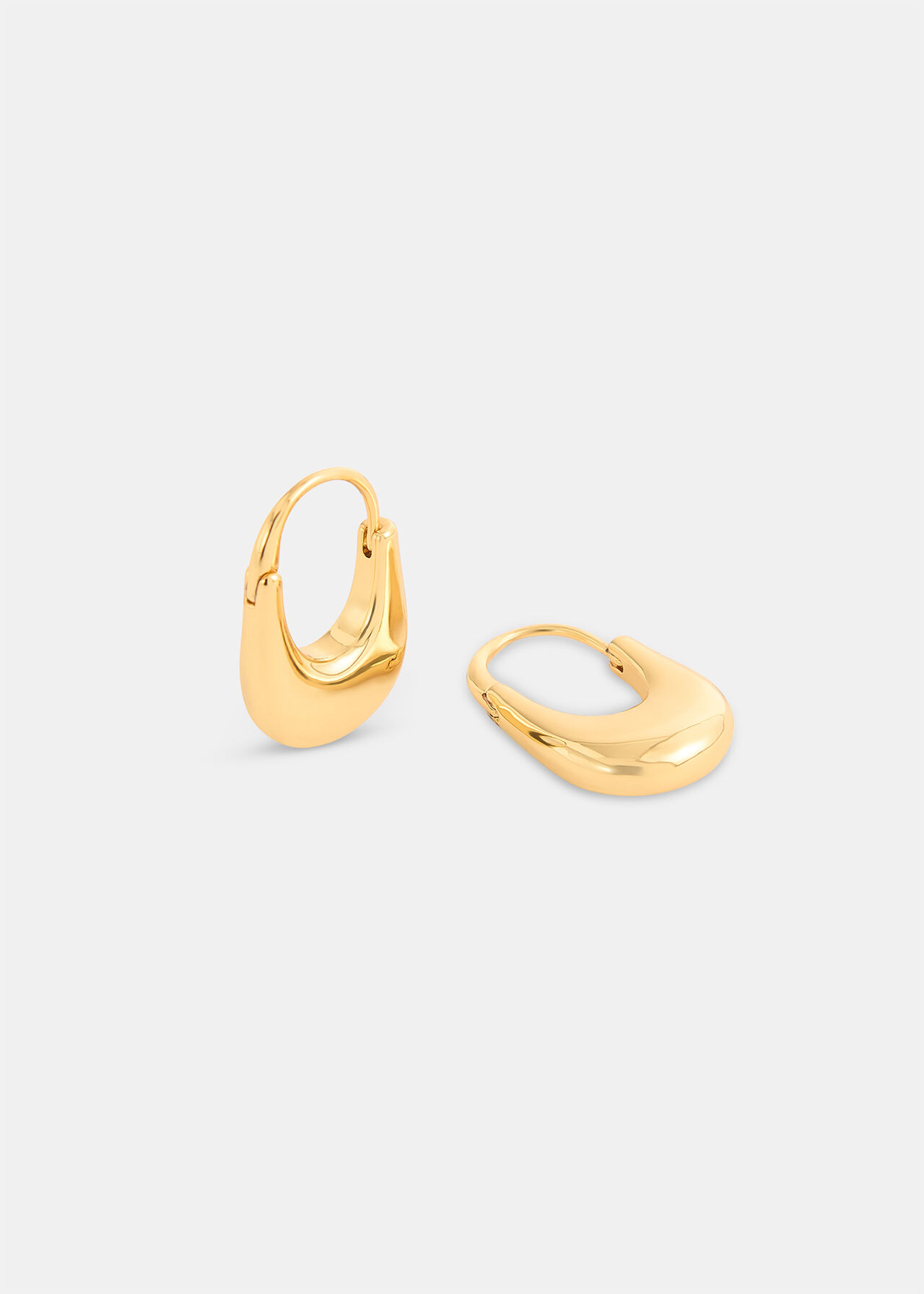 Oval Hoop Earring