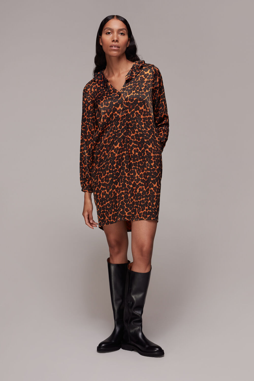 Smudge Animal Frill Dress