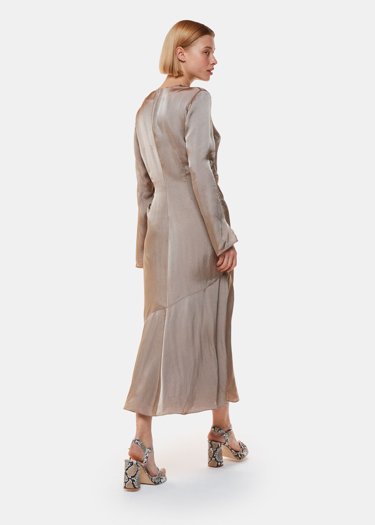 Luna Cowl Neck Midi Dress