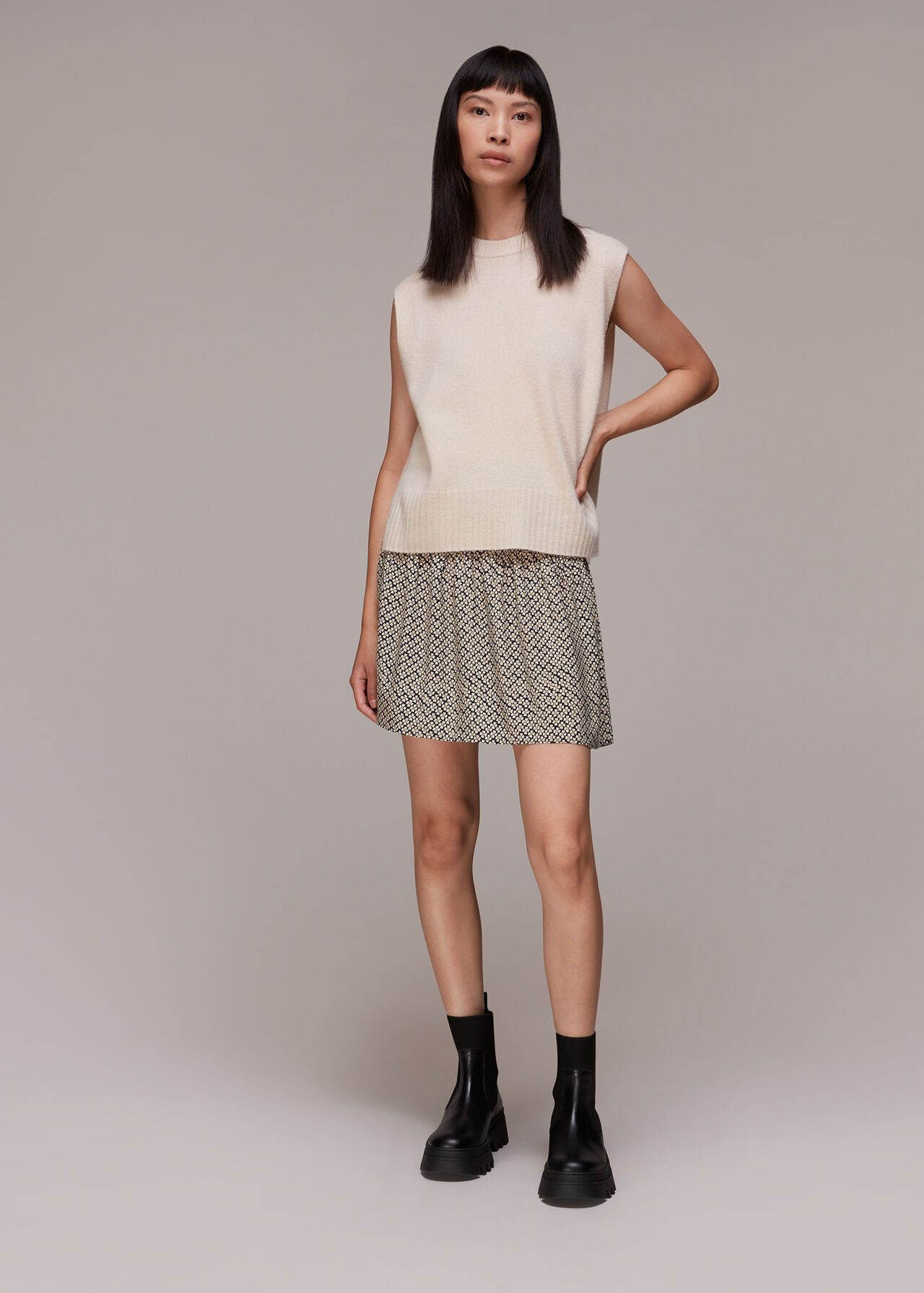 Clover Print Flippy Skirt