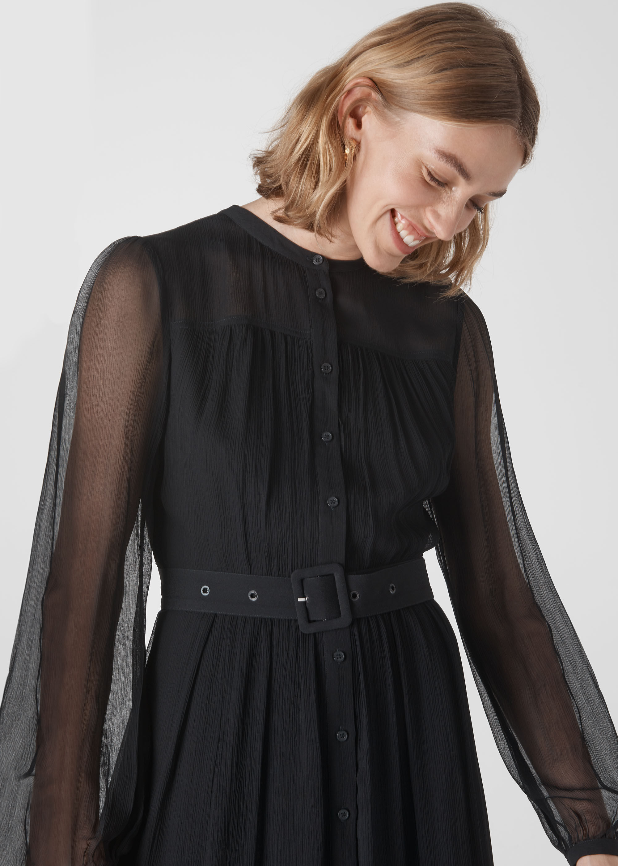 Whistles belted new arrivals midi dress
