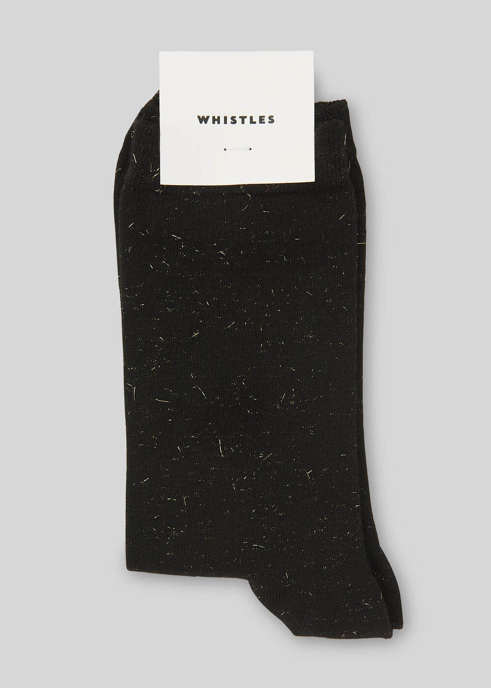 Sparkle Knit Socks Black