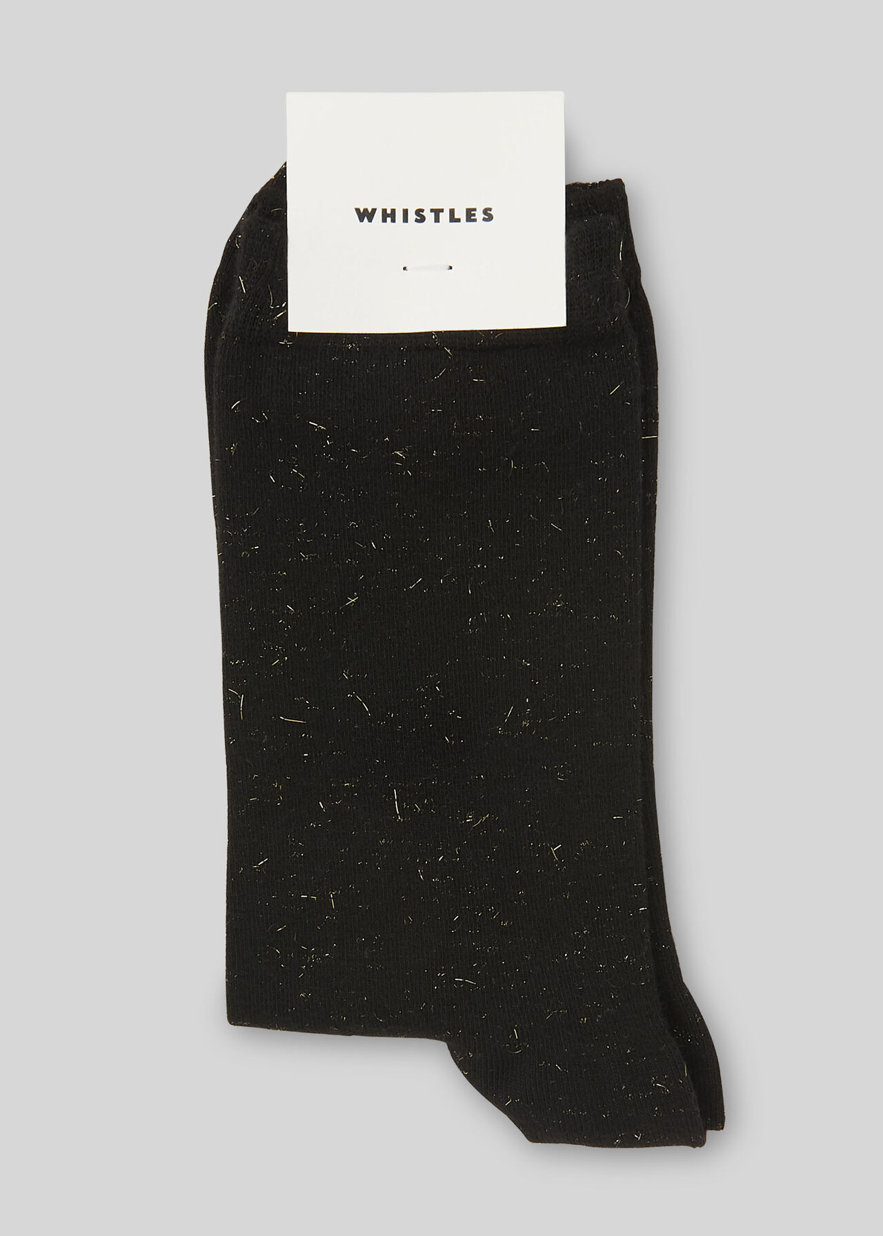 Sparkle Knit Socks Black