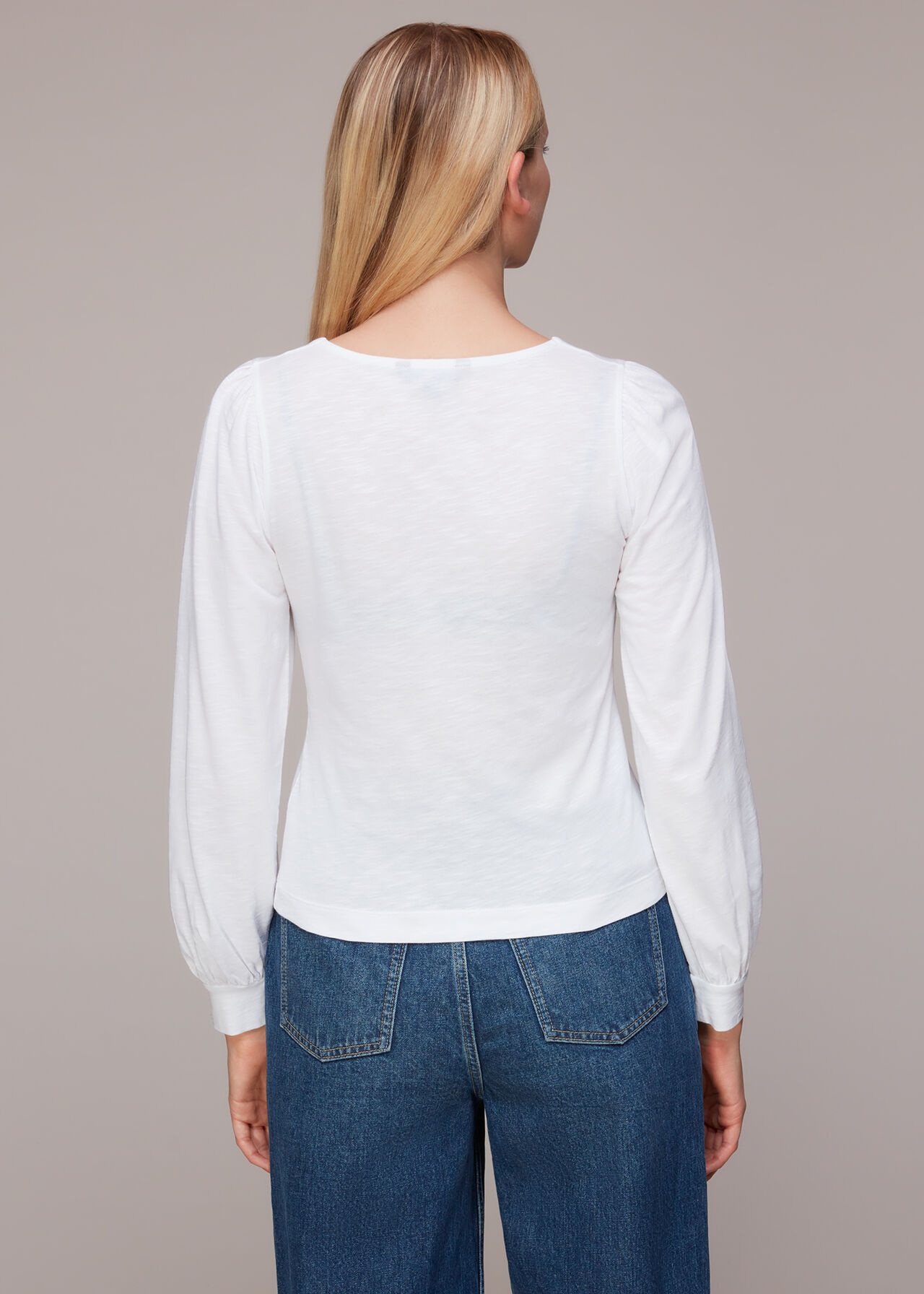Amber V neck Button Top