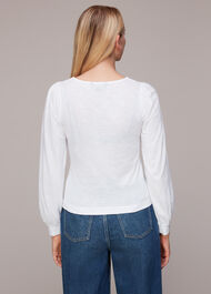 Amber V neck Button Top