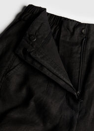 Linen Barrel Leg Trouser