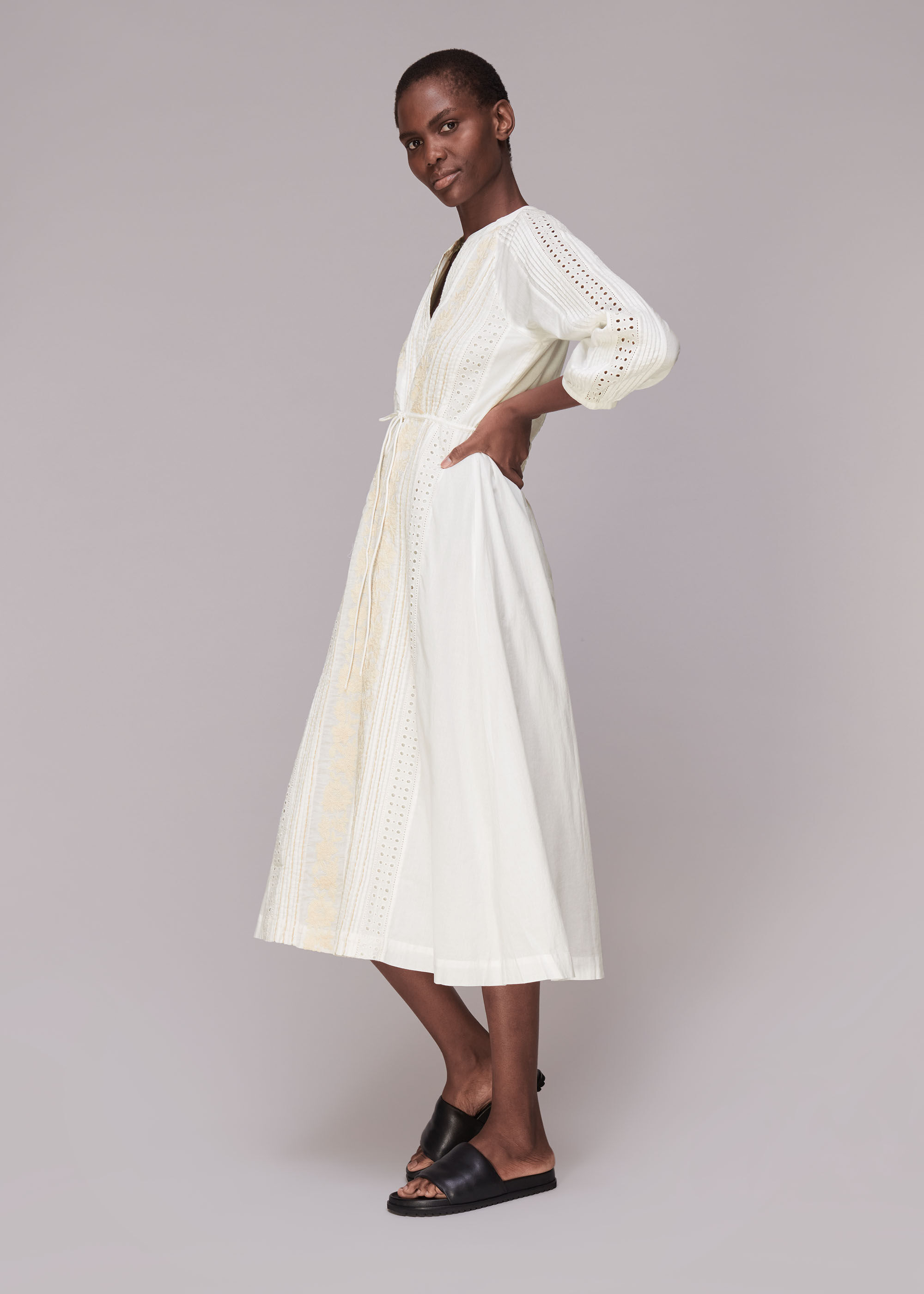 White cotton new arrivals dress