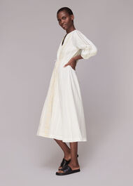 Cotton Embroidered Dress White