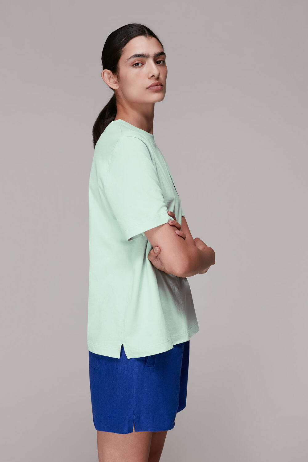 Pale Green Nurture Nature T Shirt