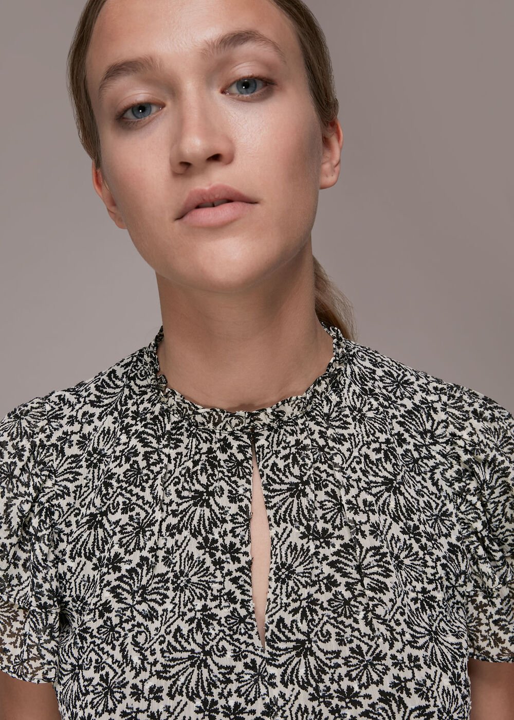 Indo Floral Print Top