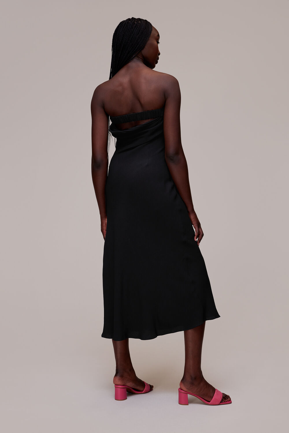 Bandeau Strapless Midi Dress