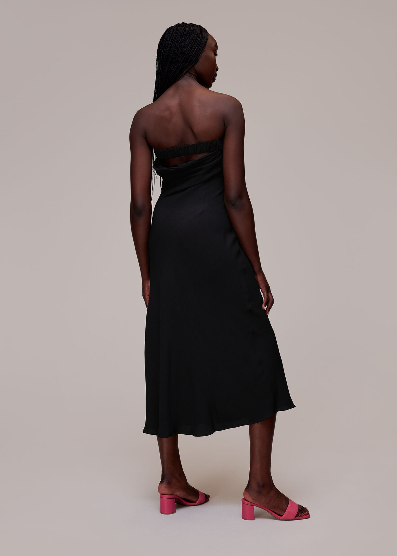 Bandeau Strapless Midi Dress