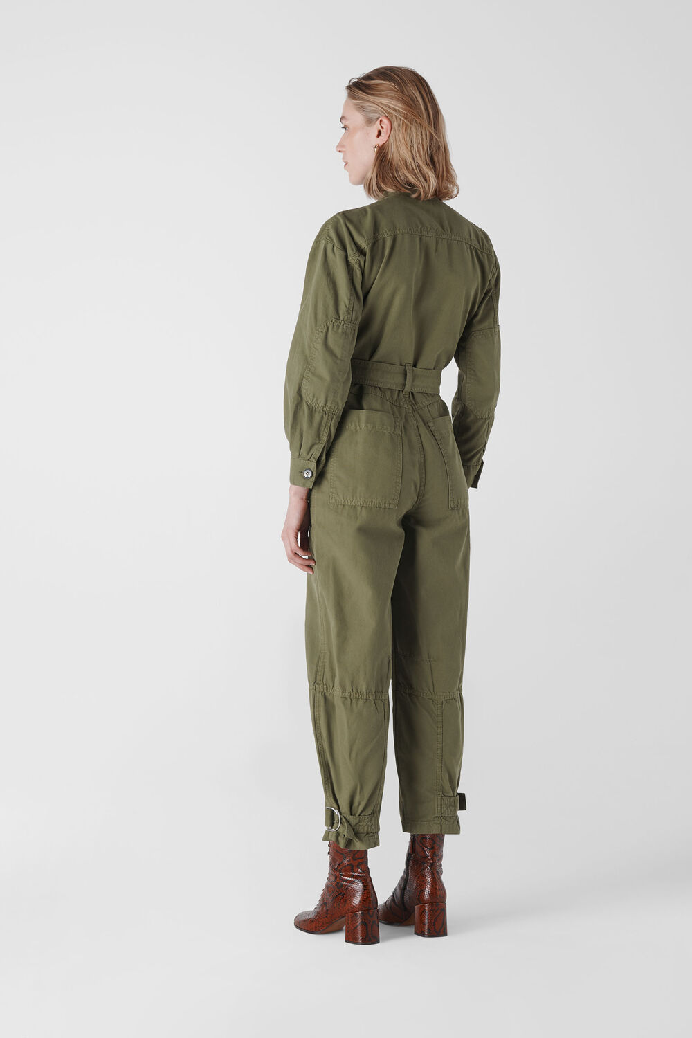 Julianna Utility Jumpsuit Khaki