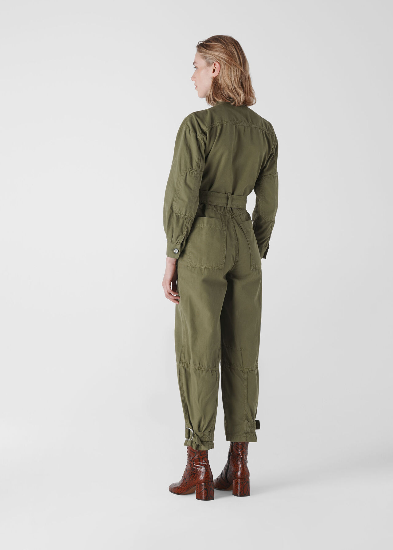 Julianna Utility Jumpsuit Khaki