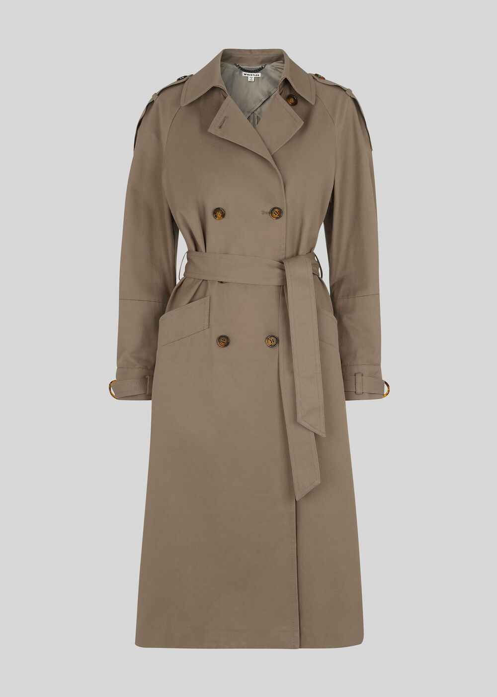 Imra Balloon Sleeve Trench Beige