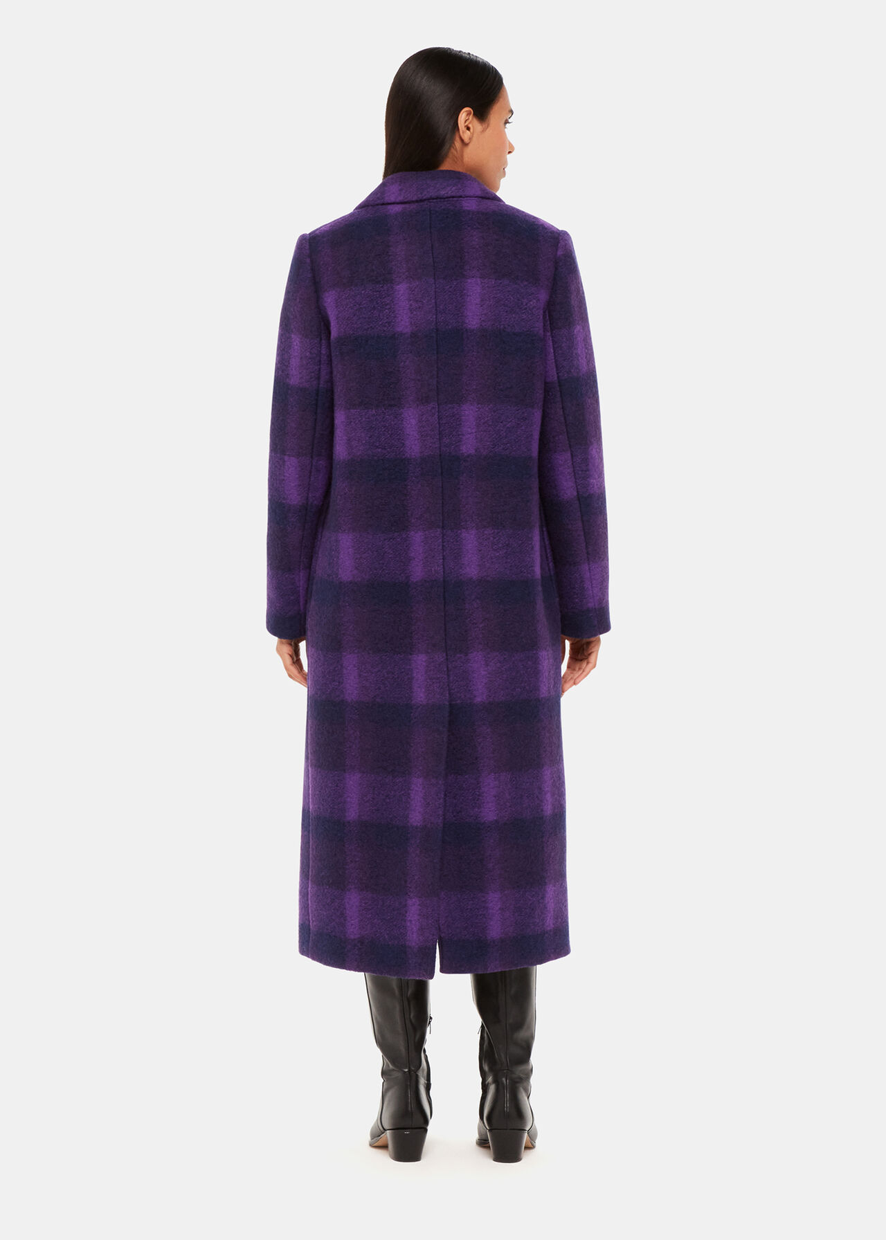 Camila Wool Check Coat