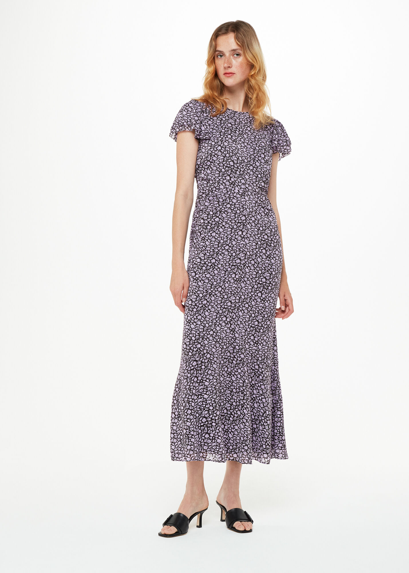 Purple Multi Daisy Field Lola Dress WHISTLES