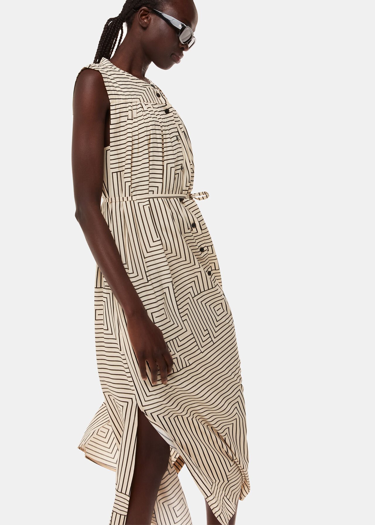 Angled Stripe Ilana Dress