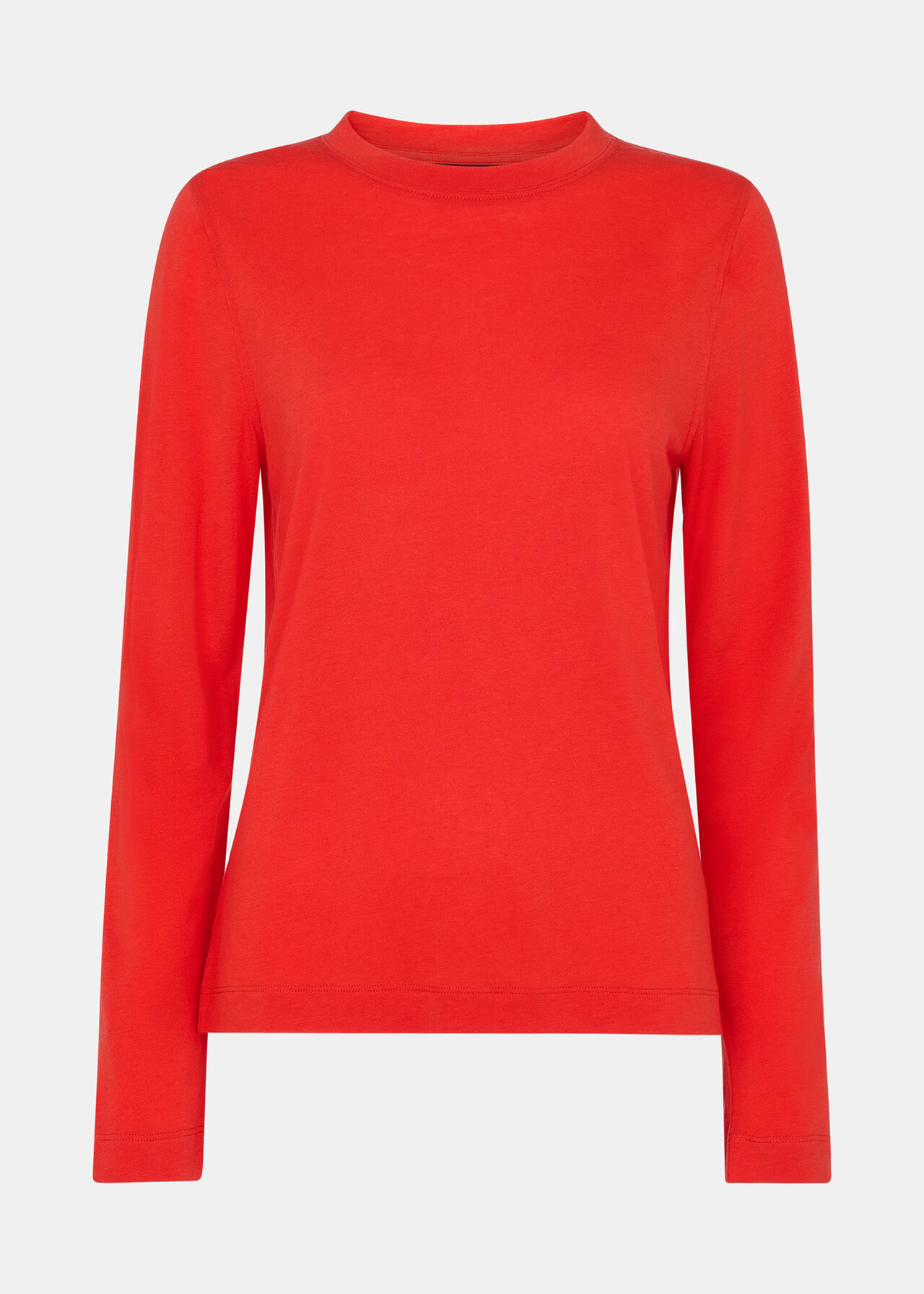 Wool Blend Crew Neck Top