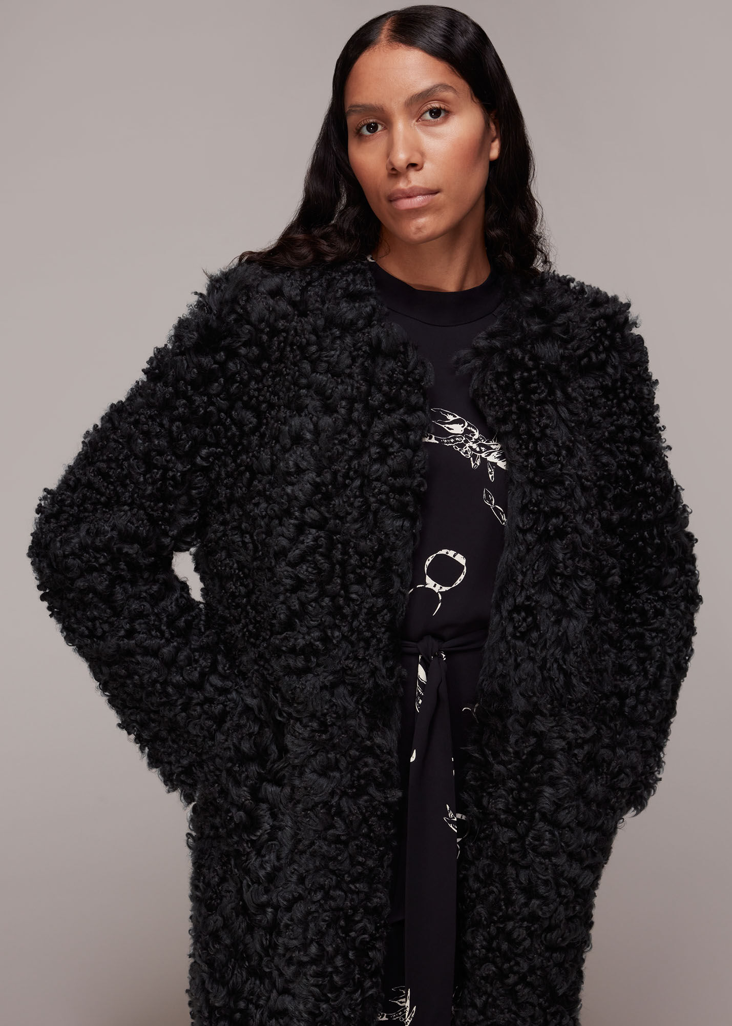 Whistles 2024 grey coat