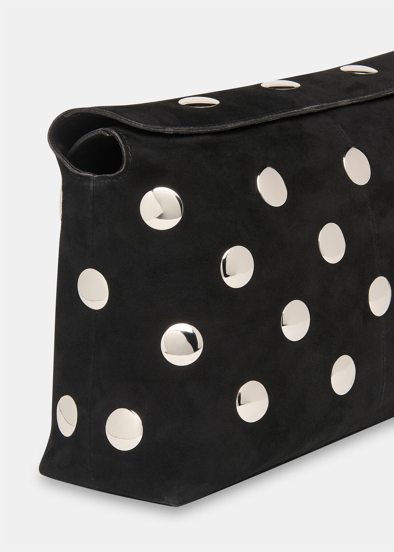Fia Studded Foldtop Clutch Bag