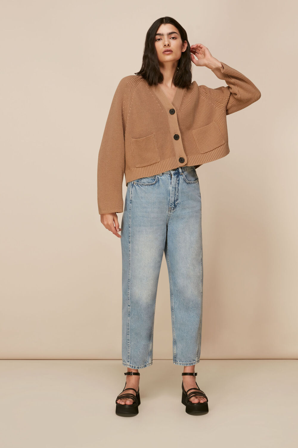 Nora Button Pocket Cardigan
