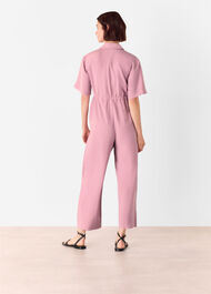 Short Sleeved Utility Jumpsuit