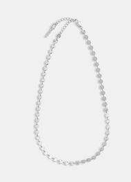 Textured Circle Chain Necklace