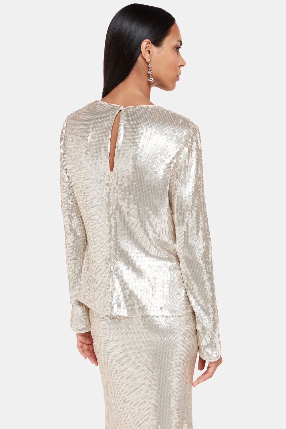 Sequin Minimal Tunic Top