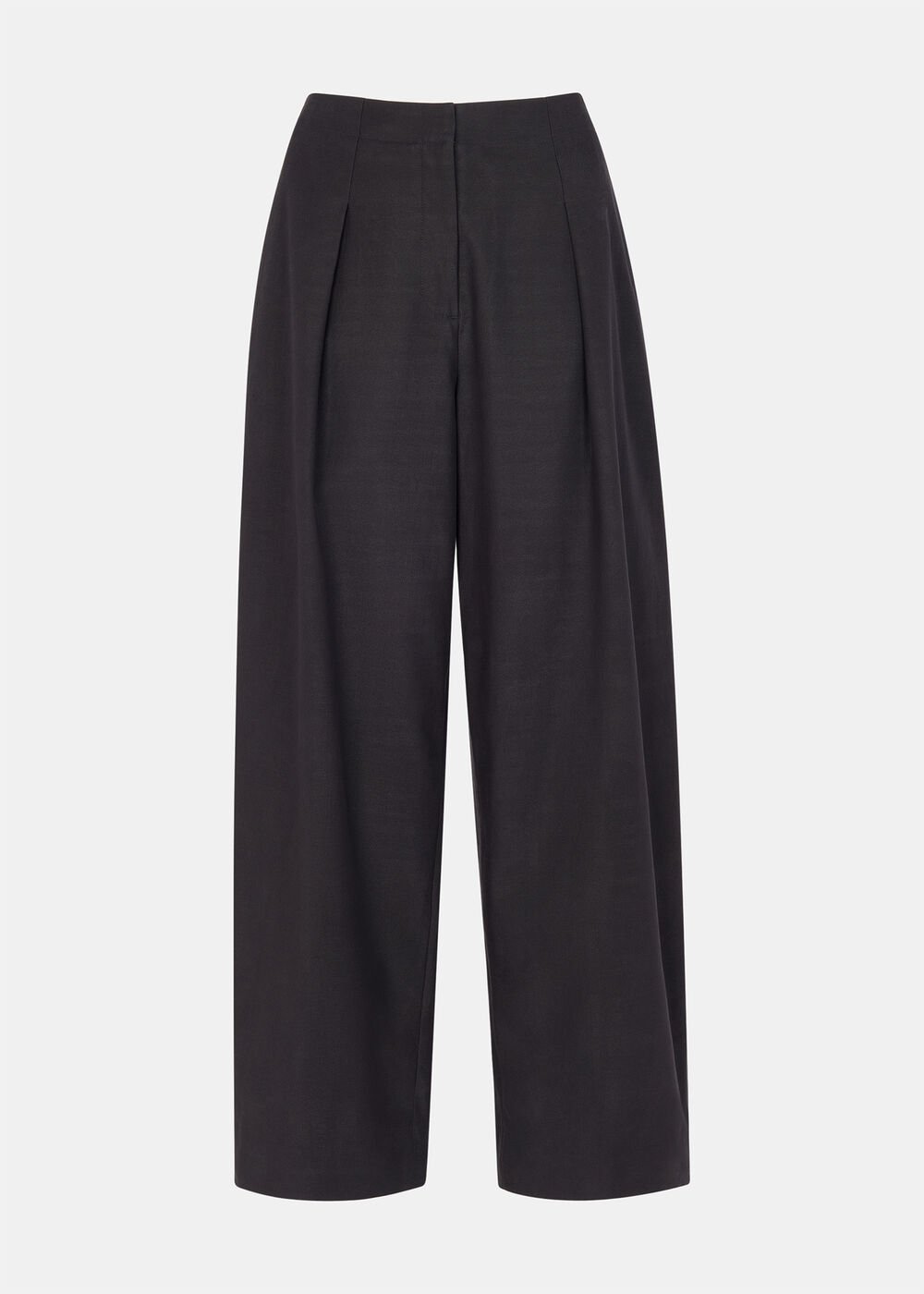 Pleat Front Barrel Trouser