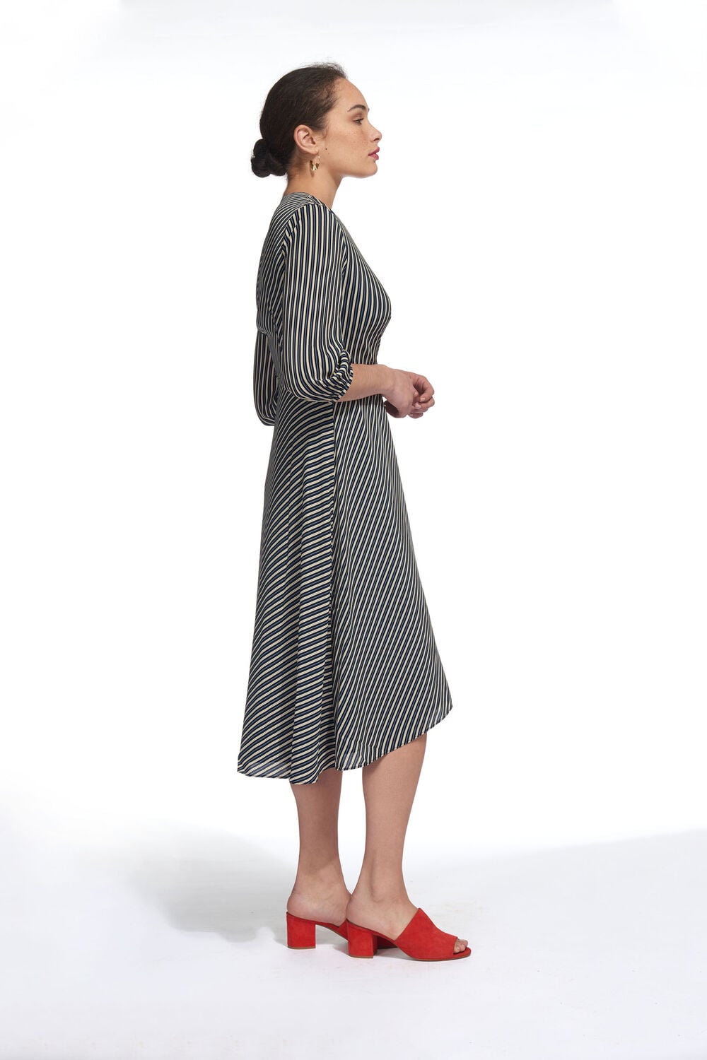 Stripe Callie Wrap Dress Multicolour
