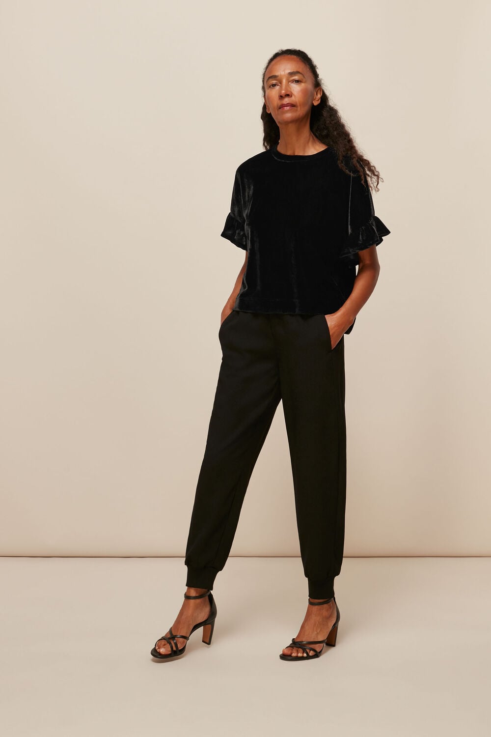 Velvet Frill T-Shirt
