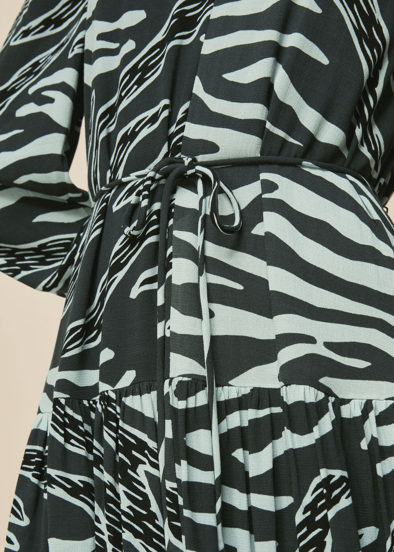 Graphic Zebra Print Dress