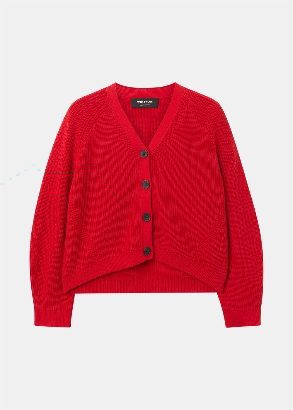 Petite V Neck Cotton Cardigan