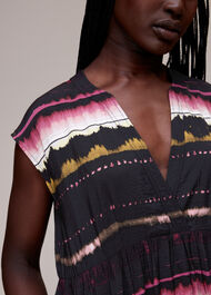 Amelie Shibori Trapeze Dress