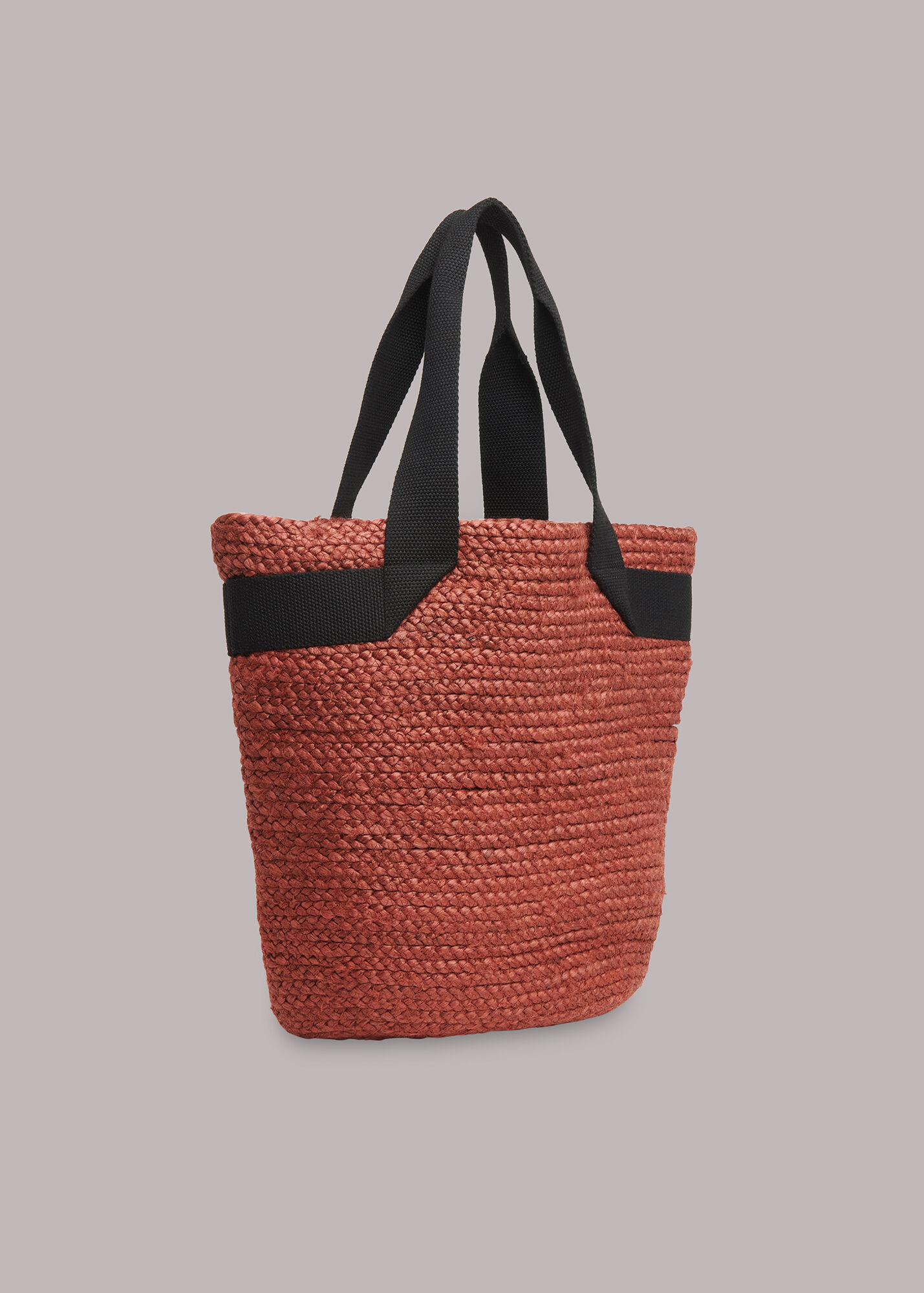 Brown Alena Jute Tote Bag WHISTLES