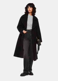 Diagonal Rib Crew Neck Top