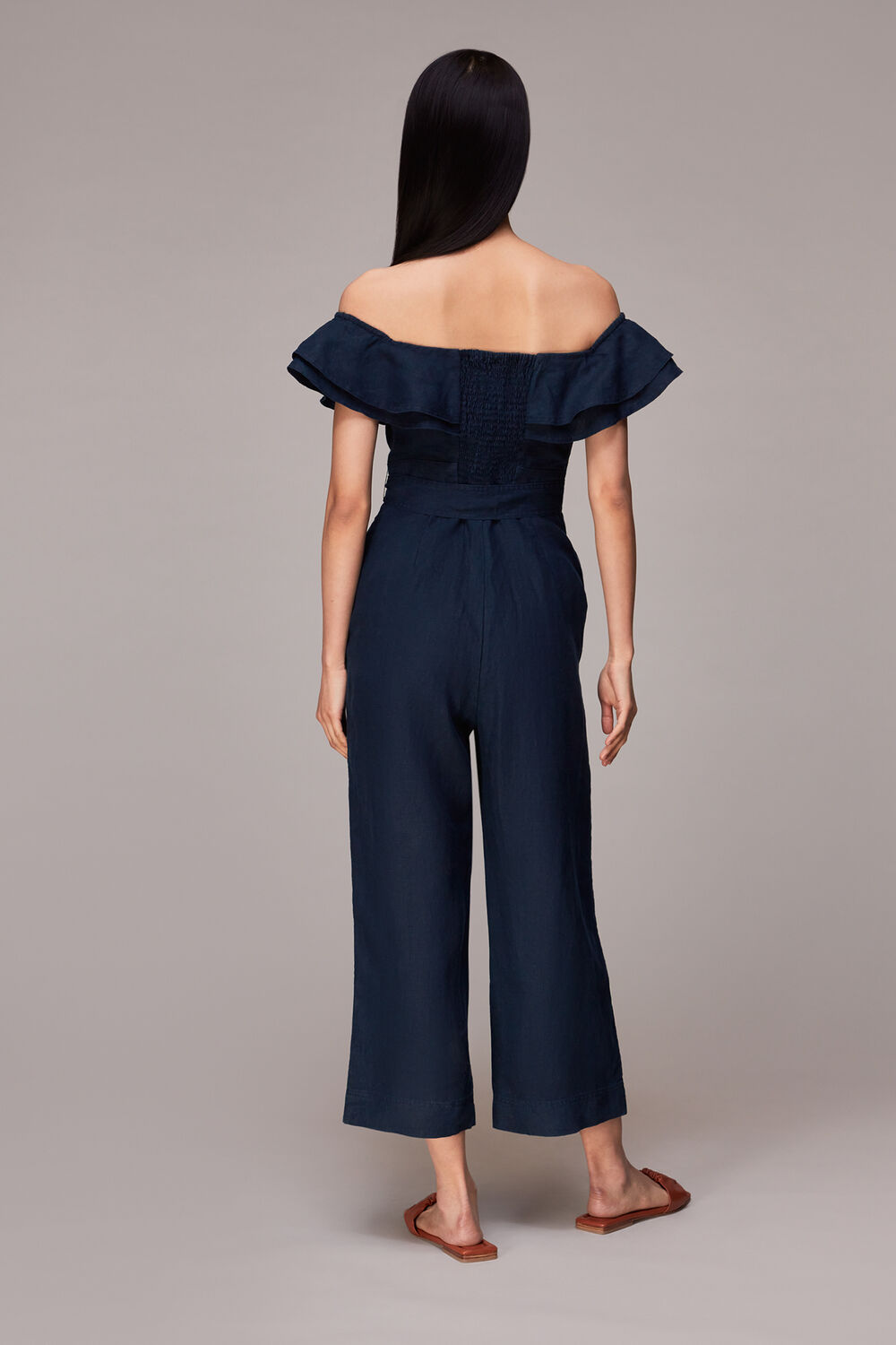 Tabi Linen Bardot Jumpsuit
