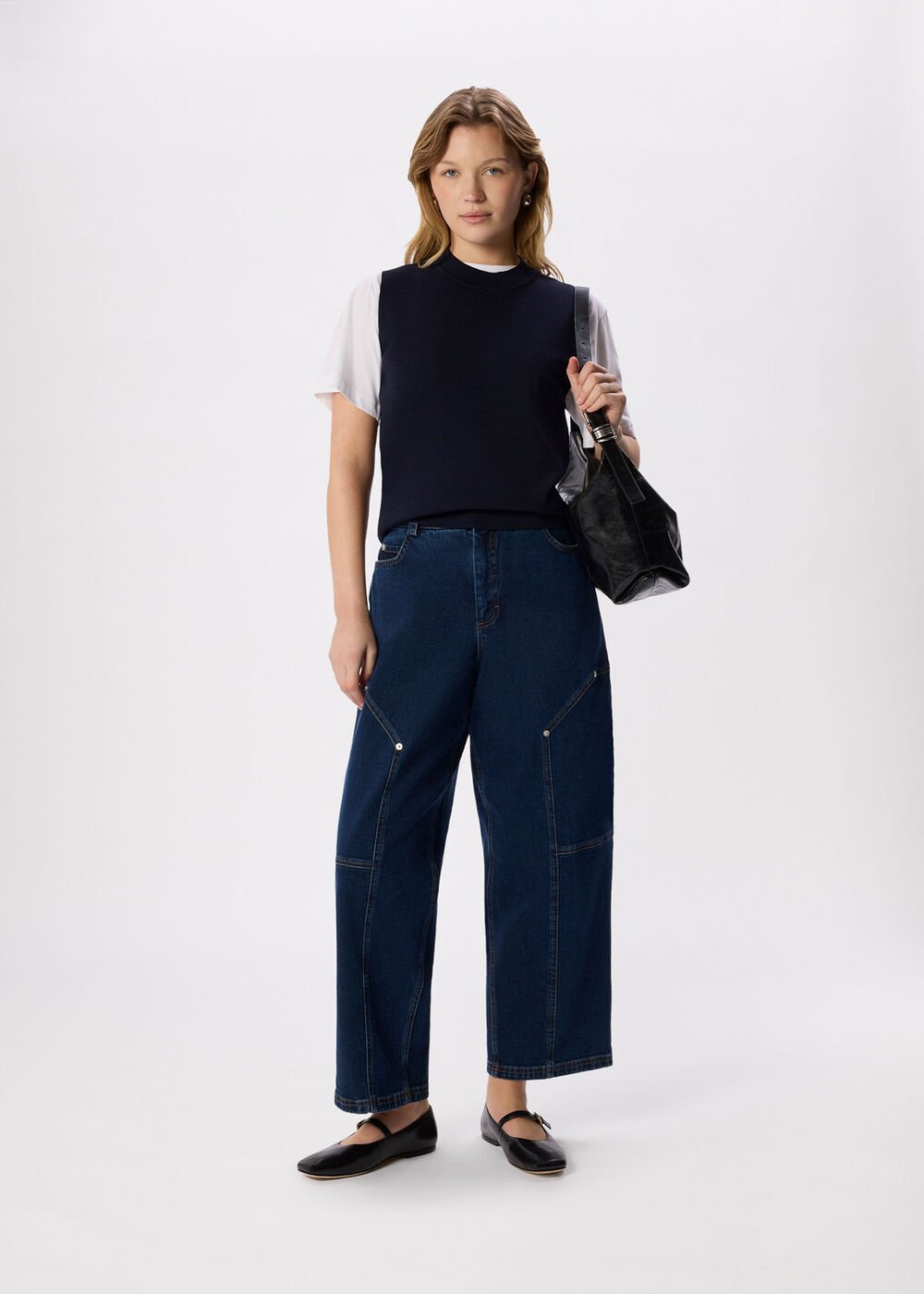 Barrel Mid Rise Trouser