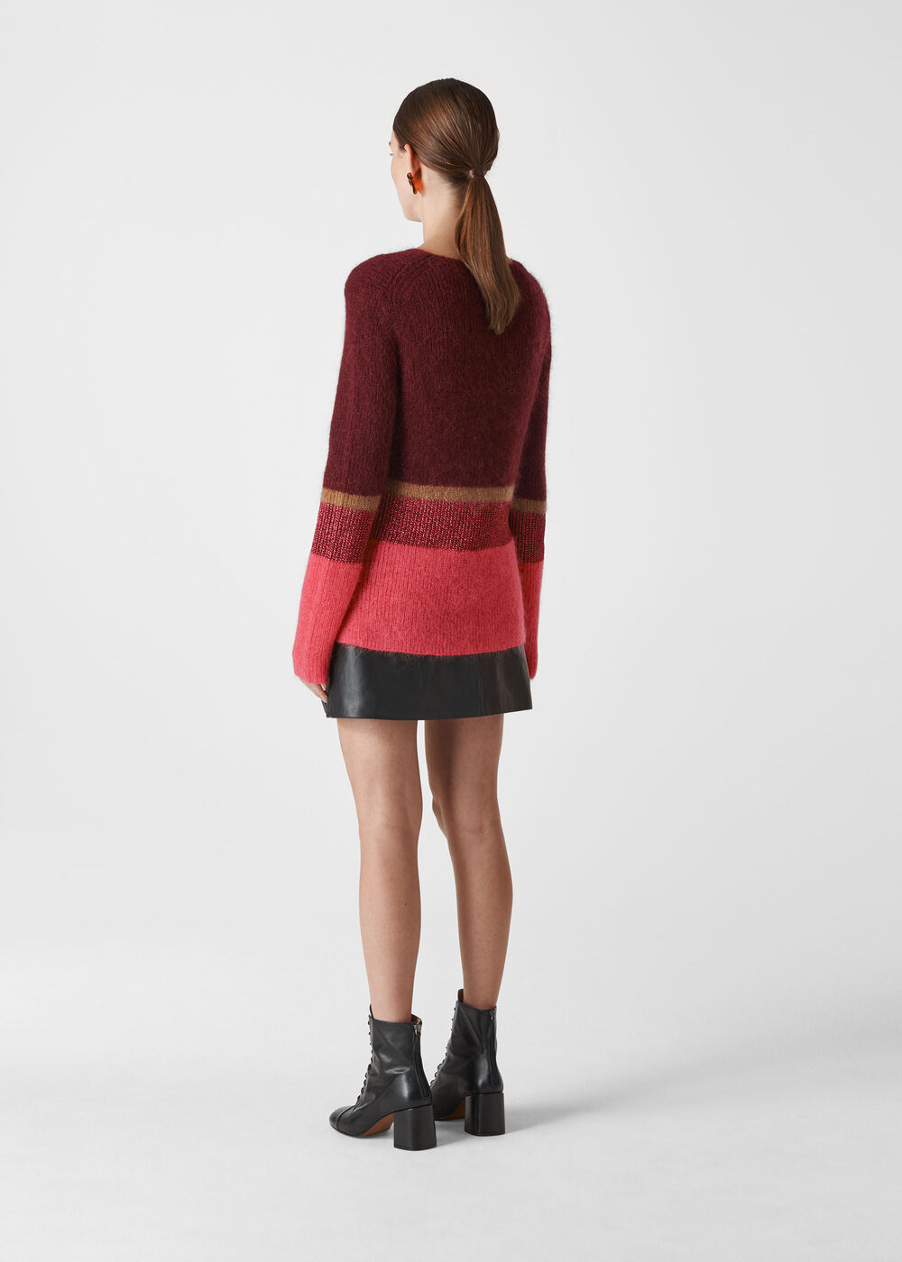 Stripe Sparkle Mohair Knit