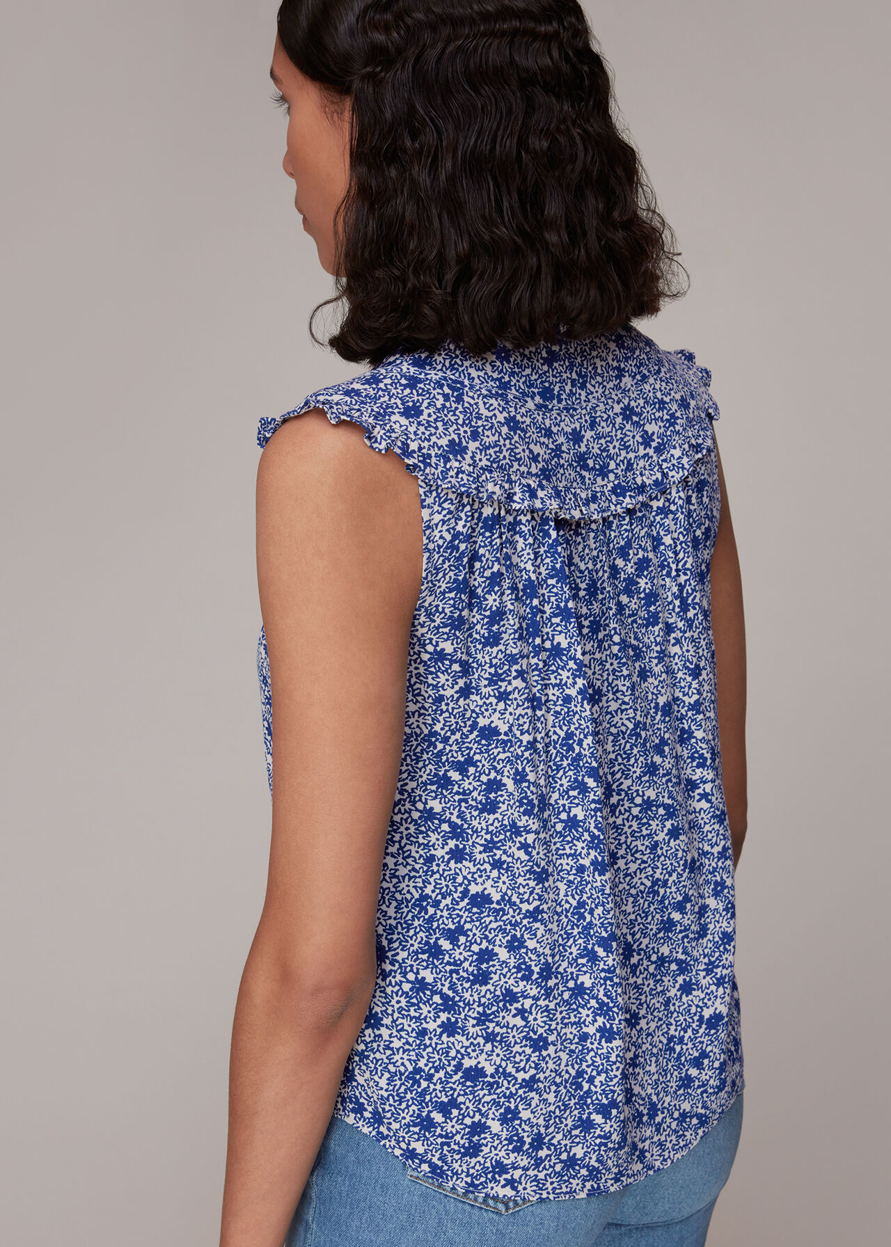 Twin Daisy Print Blouse